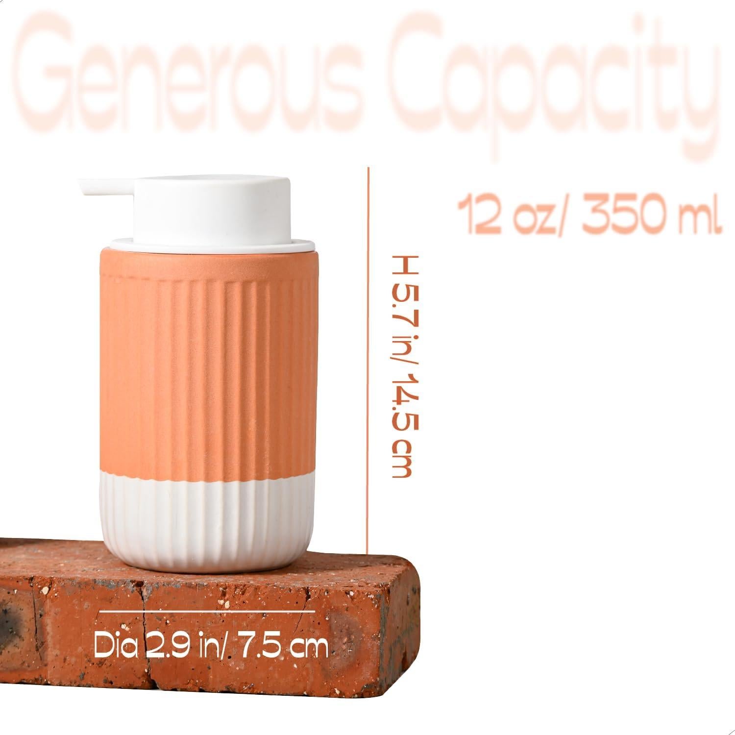 Dispensador de Jabón Cerámica ABBI NIMO 2 Piezas 350 ml