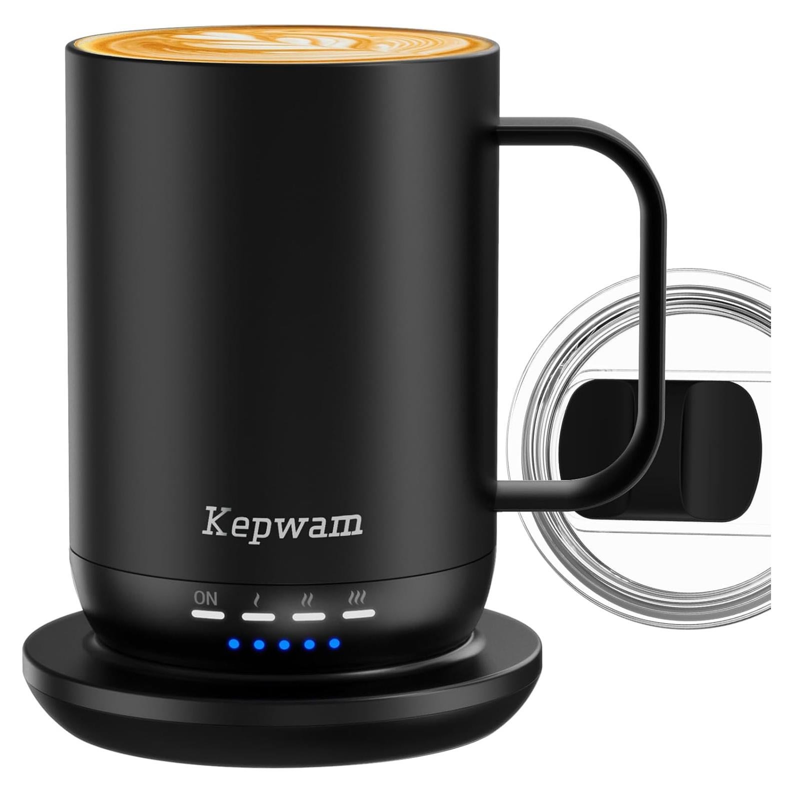 Taza de café autocalentable Kepwam 16oz - Control por APP