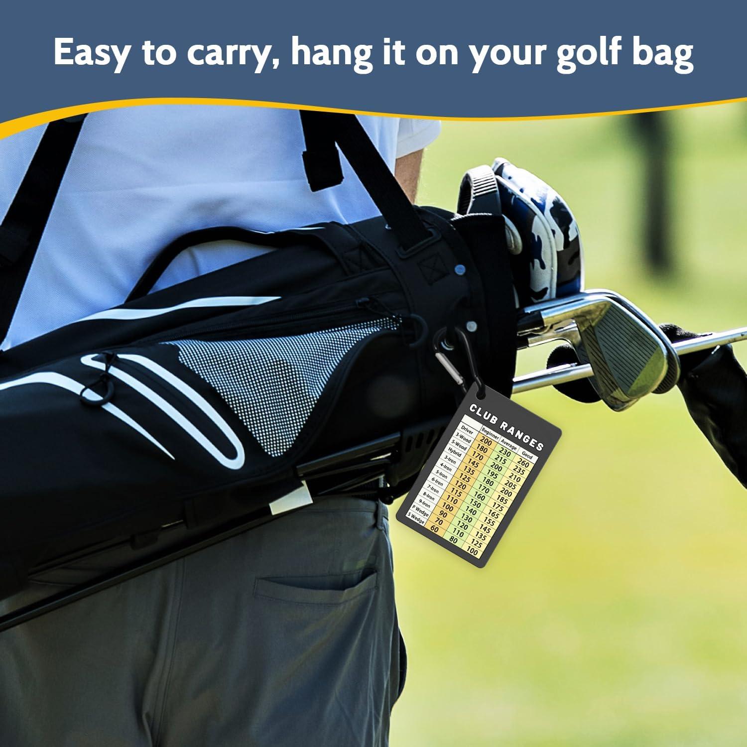 Tarjeta de Distancia de Golf Jemzio Resistente y Práctica