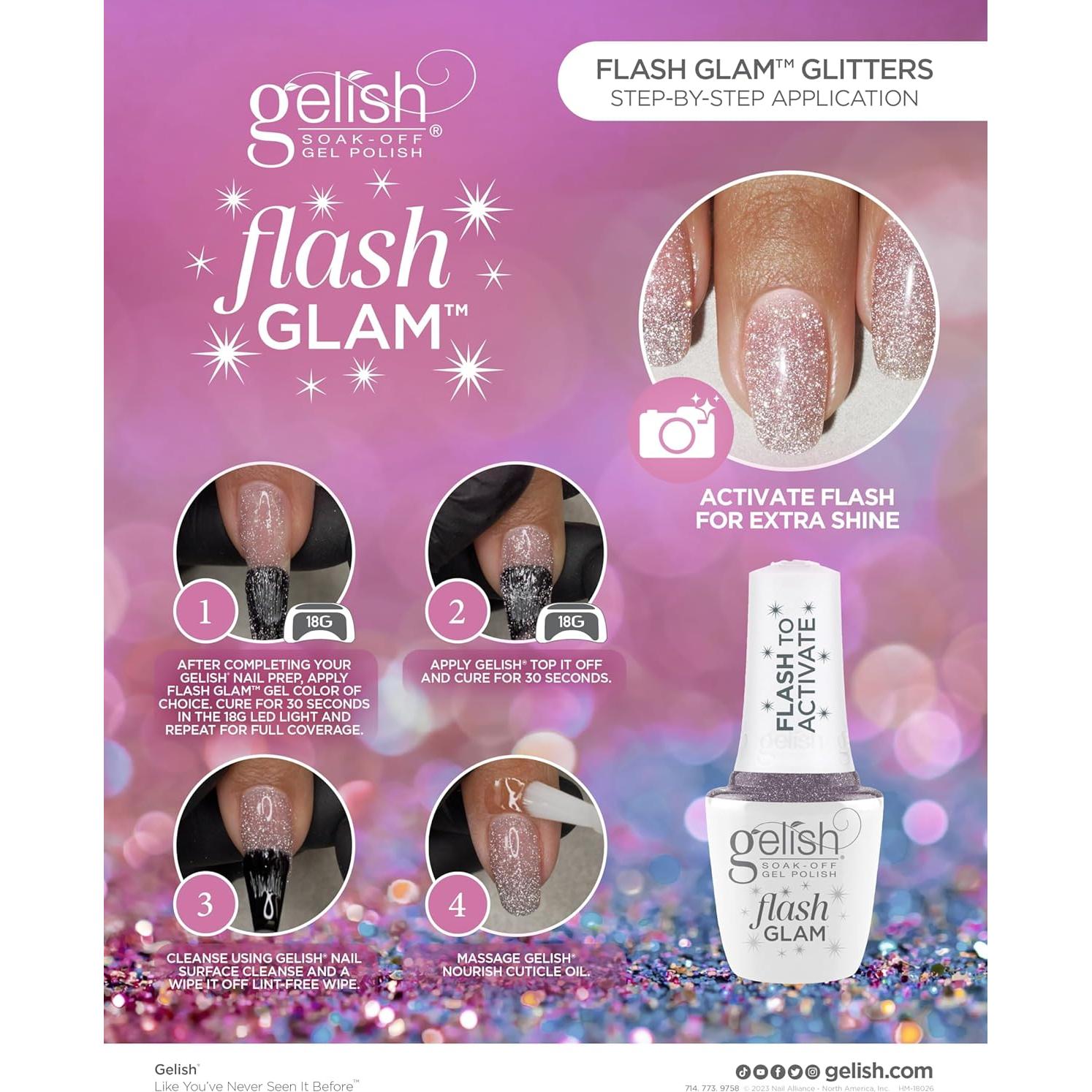 Esmalte en Gel Gelish Flash Glam 15mL Ilumina Mi Calle