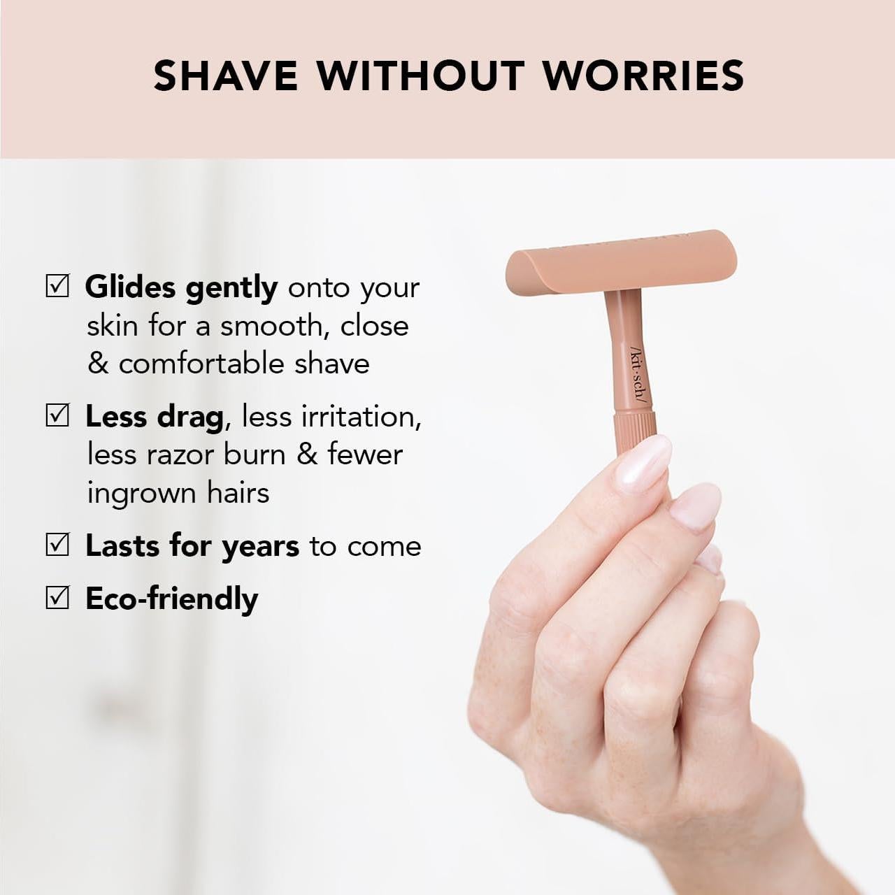 Maquinilla de Afeitar Kitsch Doble Cuchilla con 5 Recambios