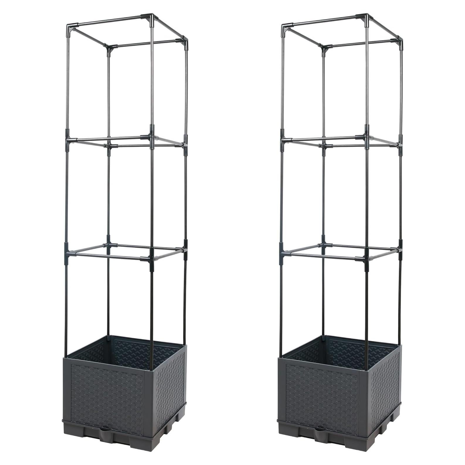 Jardinera Elevada Sunnyglade con Trellis 111.76 cm 2 Pcs