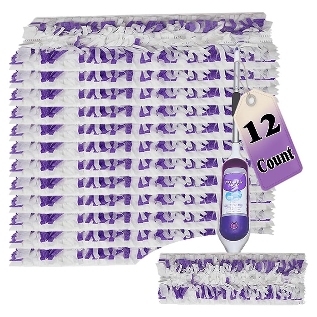 12 Recargas de Paños PowerMop Multi-Superficie S-wiffer