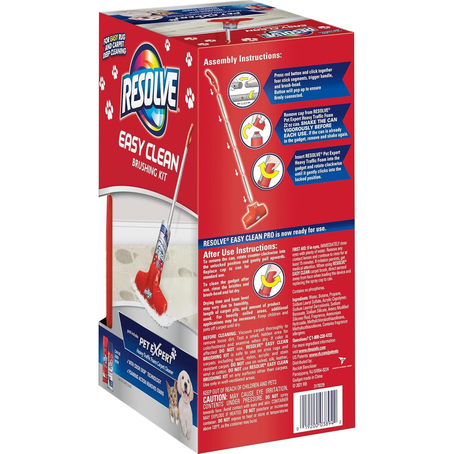 Limpiador de Alfombras Resolve Pet Expert - Juego 2 Piezas