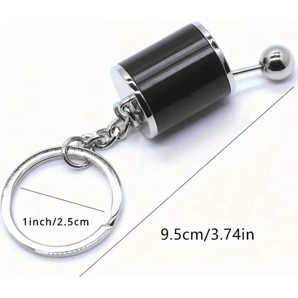 Llavero Palanca de Cambios iJDMTOY Cromo 4.22 cm