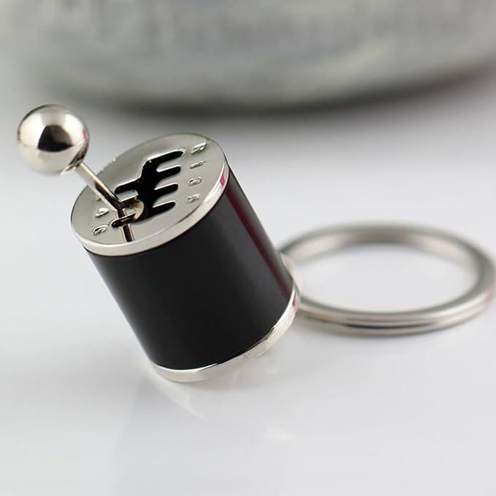 Llavero Palanca de Cambios iJDMTOY Cromo 4.22 cm