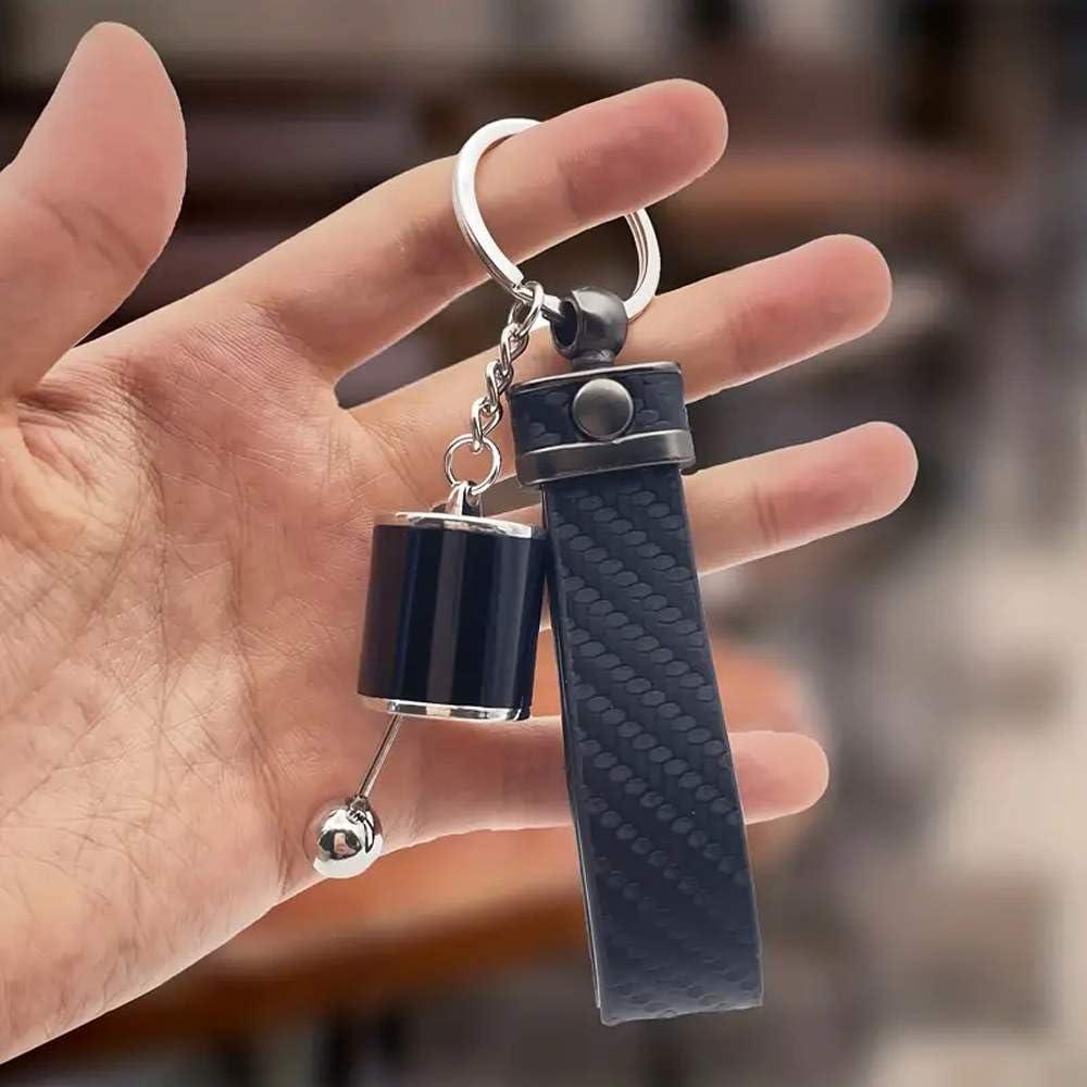 Llavero Palanca de Cambios iJDMTOY Cromo 4.22 cm