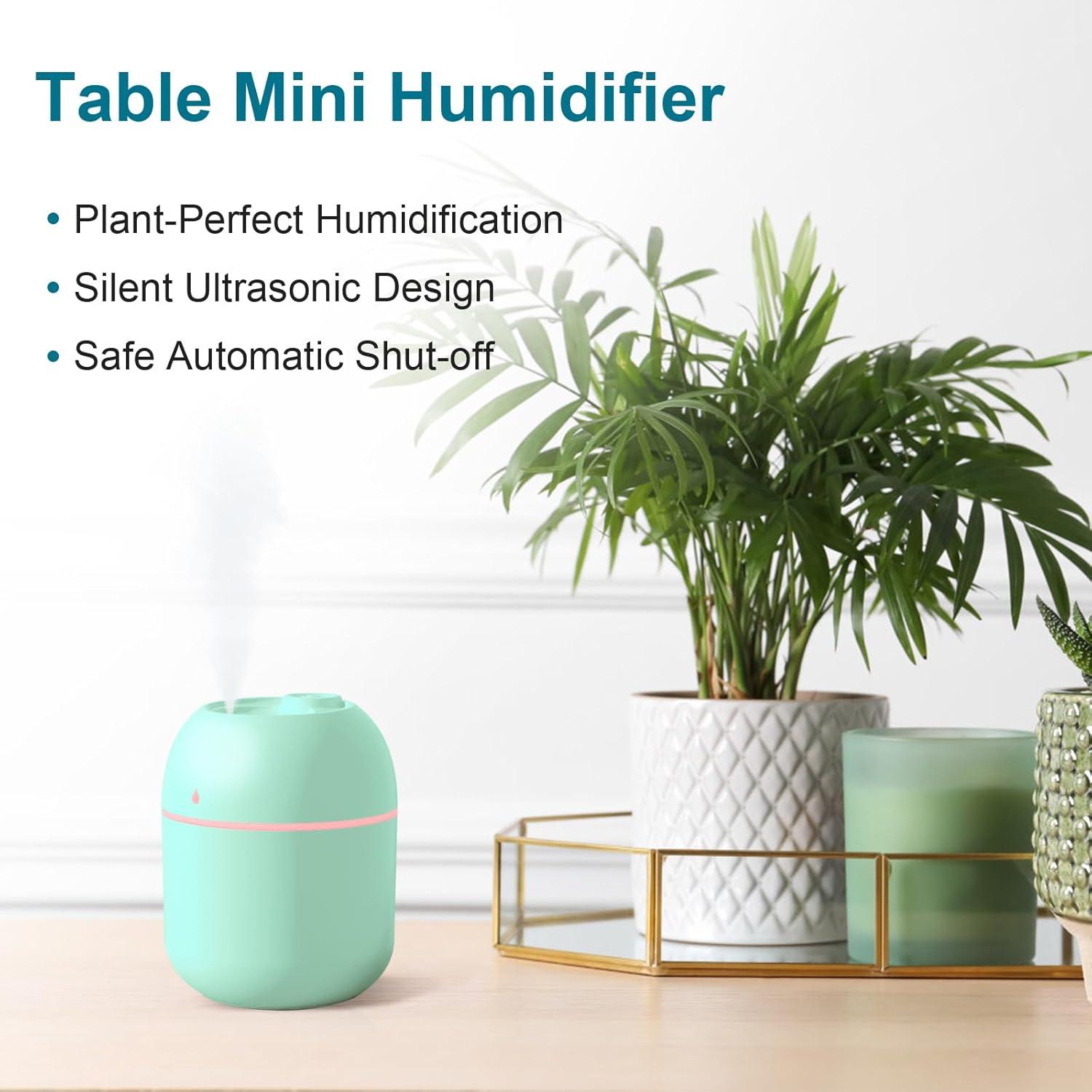 Humidificador Portátil KOSGHO 220ml USB Verde, Silencioso