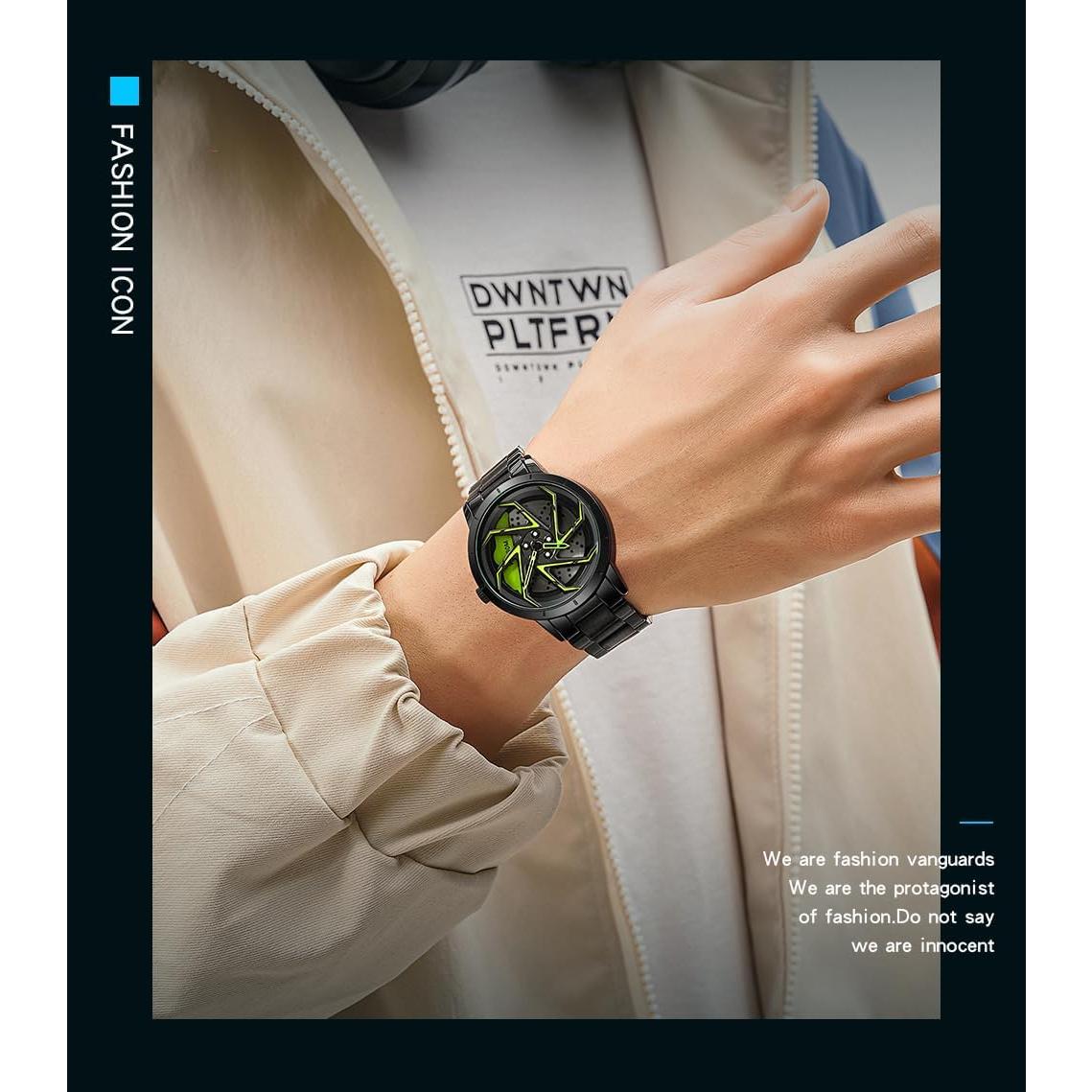 Reloj FANMIS Racing Masculino 3D Acero Inoxidable Impermeable