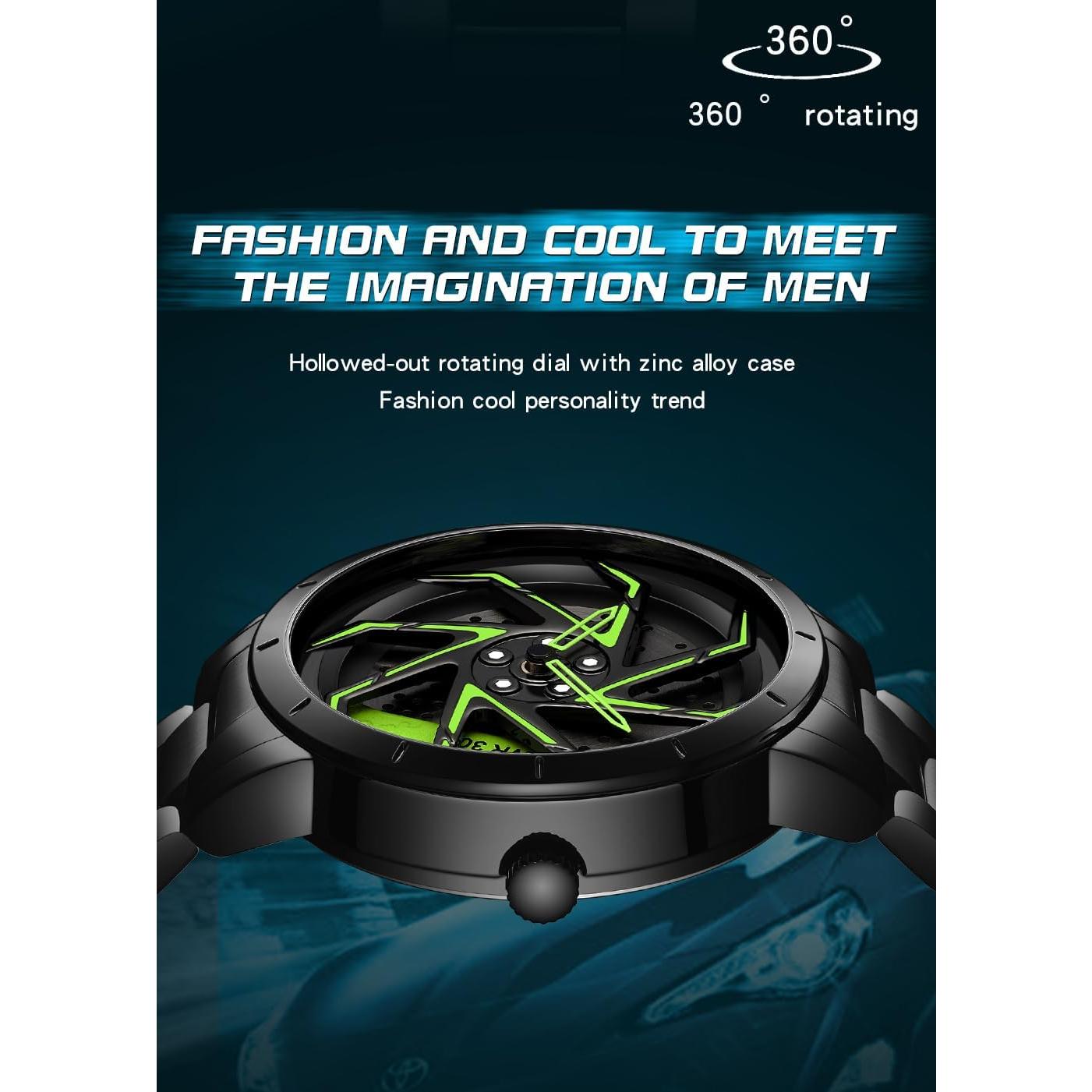 Reloj FANMIS Racing Masculino 3D Acero Inoxidable Impermeable