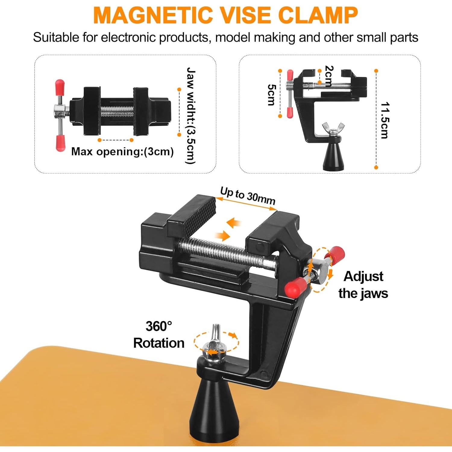 Estación de Soldadura Magnética NOEVSBIG con Lámpara LED 3X