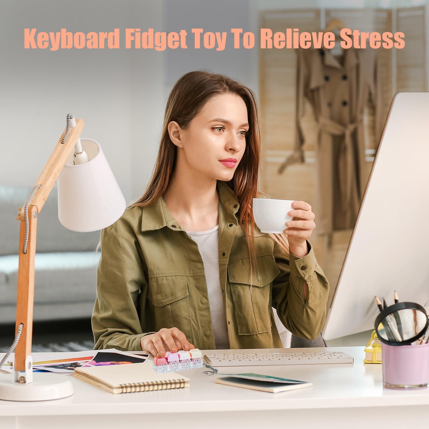 Juguete Antiestrés de Teclado Mintcaps - 2 Piezas Silencioso