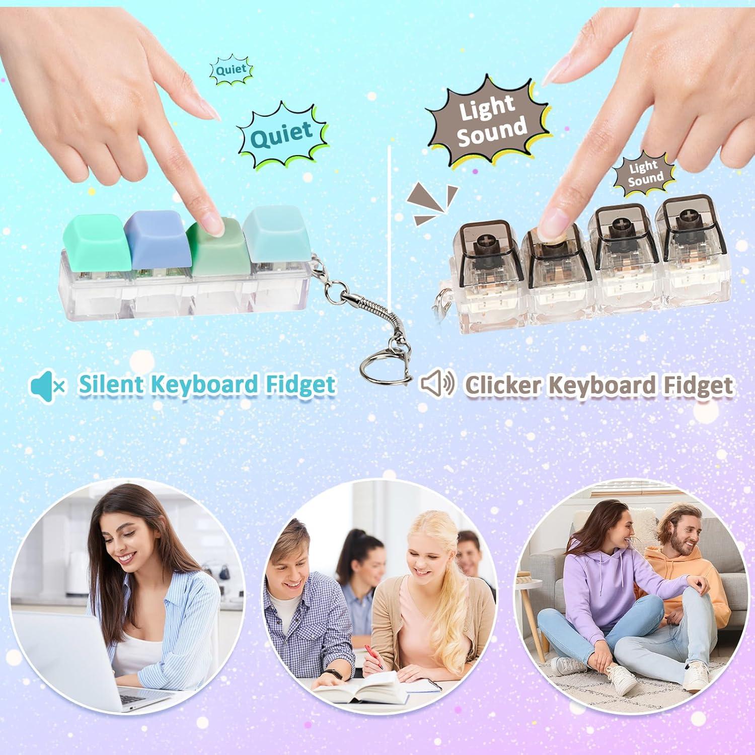 Juguete Antiestrés de Teclado MSBRCH - 2 Piezas Silencioso