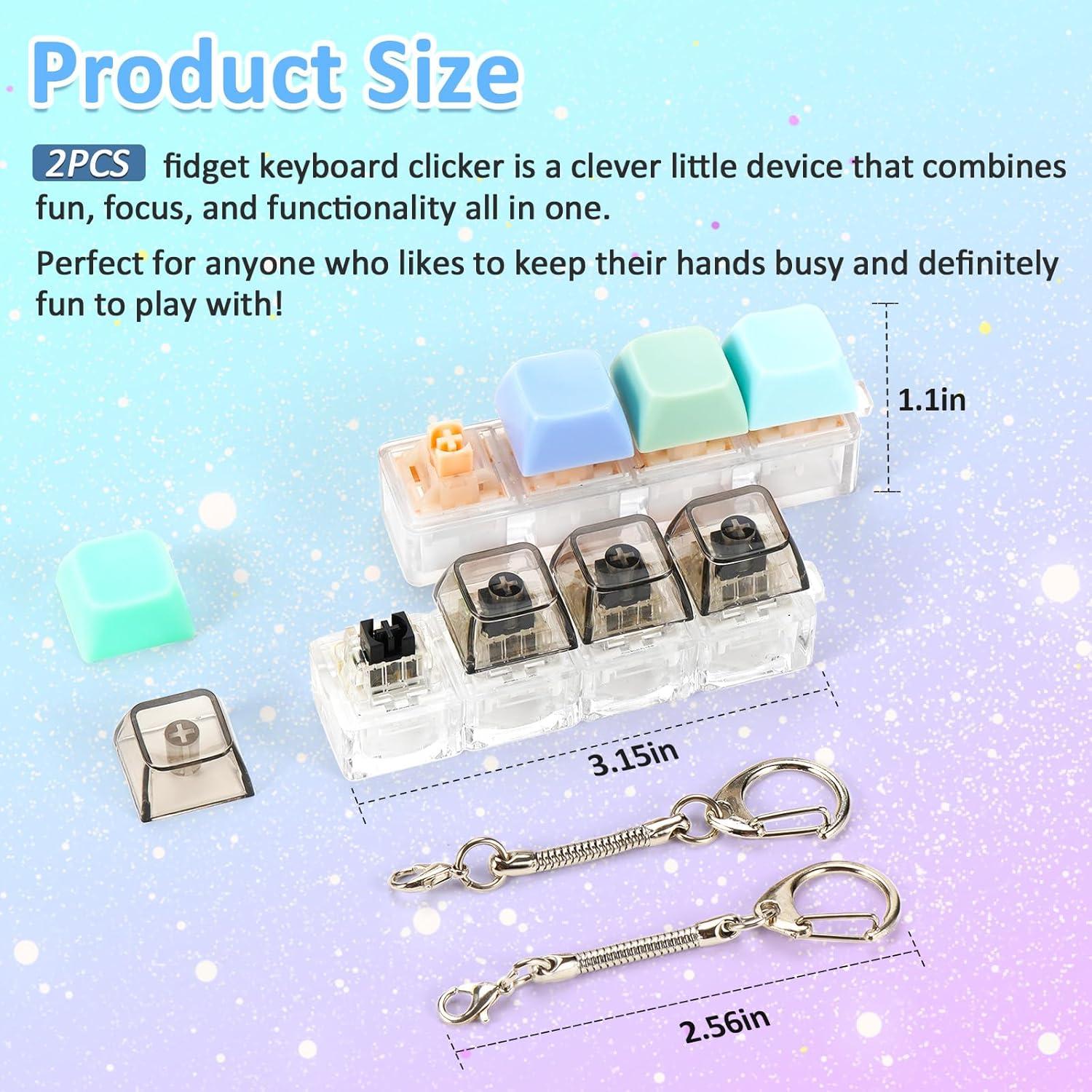 Juguete Antiestrés de Teclado MSBRCH - 2 Piezas Silencioso