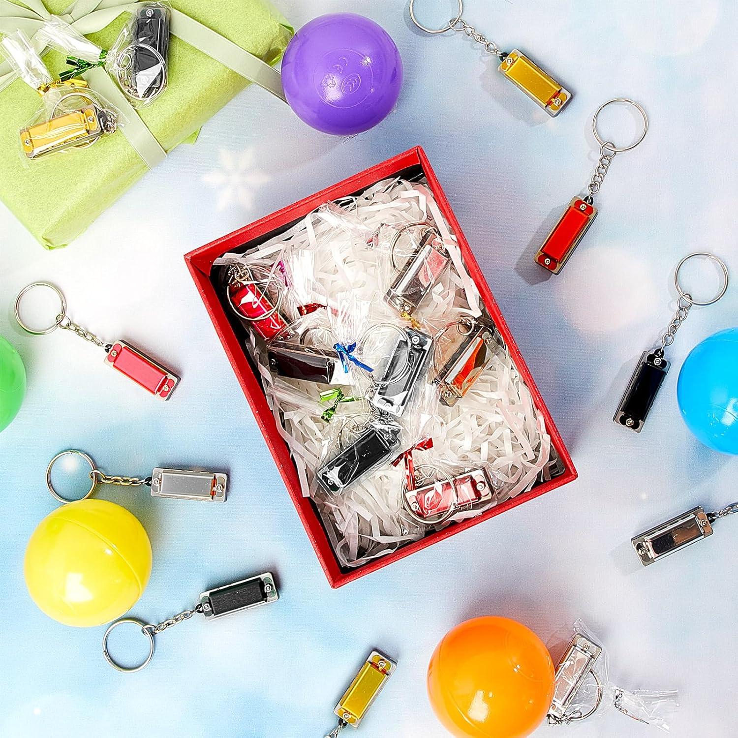 Ecally 32 Piezas Mini Armónica Llavero Musical para Niños y Adultos