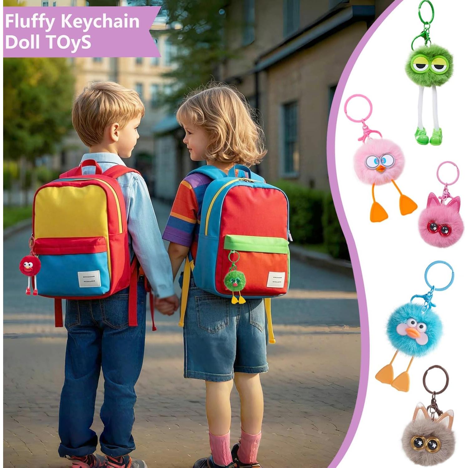 24 Llaveros de Peluche OMyFav para Niños - Regalos de Cumpleaños