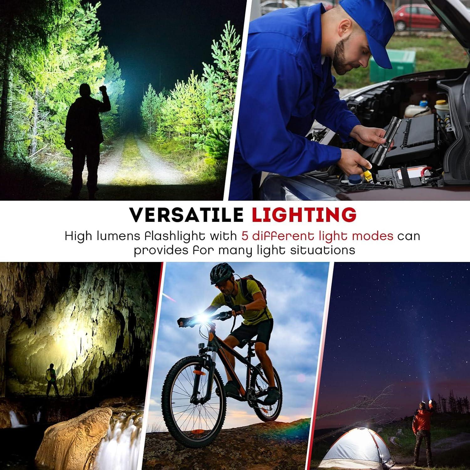 Linterna LED Relybo X16B 3000 Lúmenes Recargable IP67