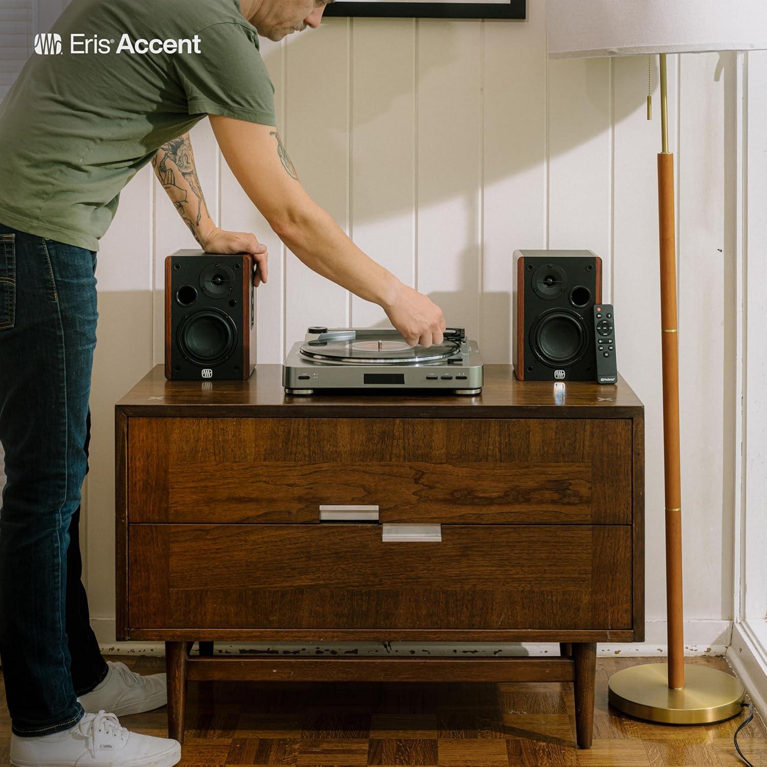 Altavoces de Estantería PreSonus Eris Accent 50W con Control Remoto