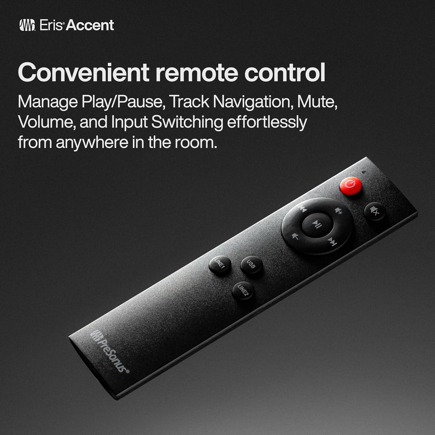 Altavoces de Estantería PreSonus Eris Accent 50W con Control Remoto