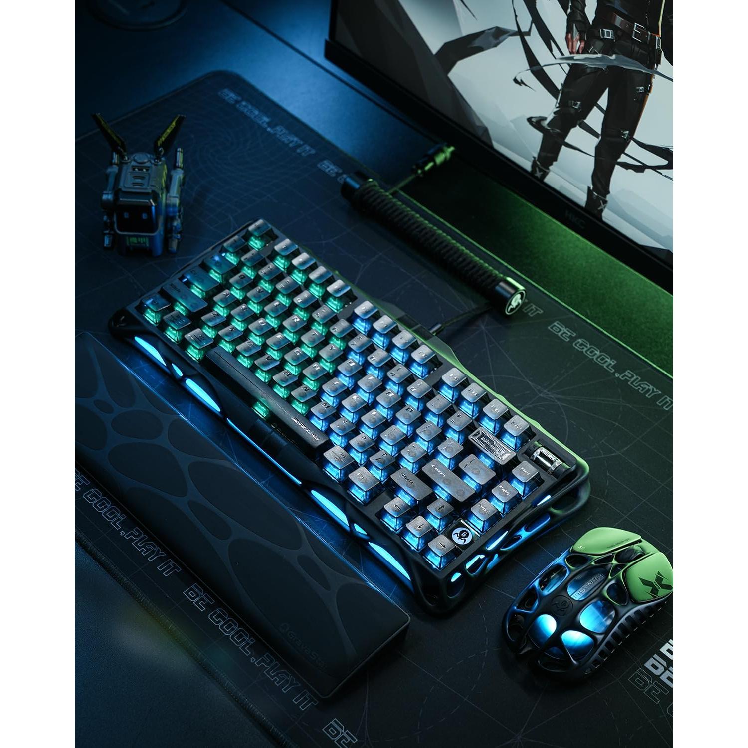 Teclado Gaming GravaStar Mercury V75, Interruptores Magnéticos, RGB