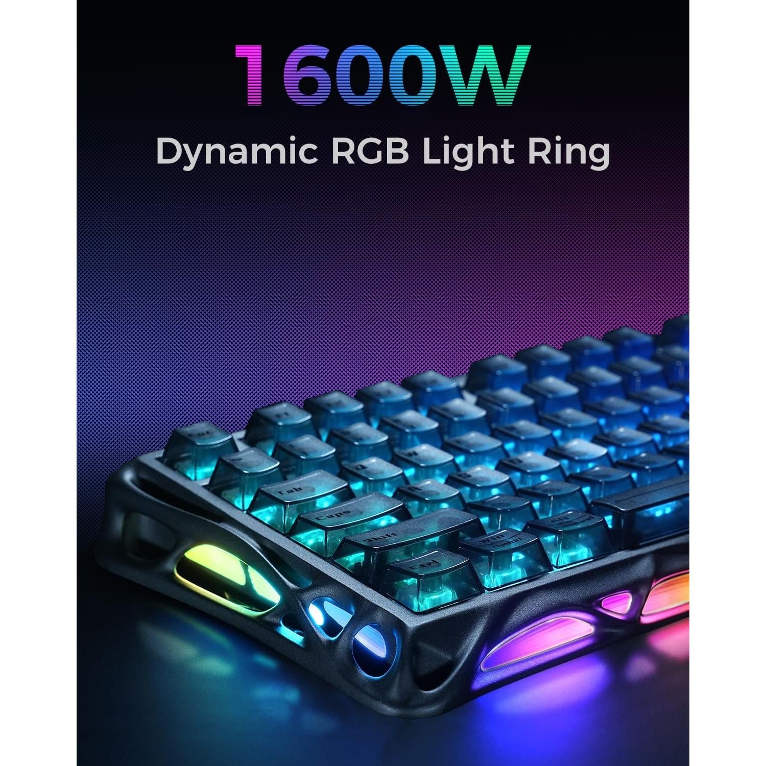 Teclado Gaming GravaStar Mercury V75, Interruptores Magnéticos, RGB