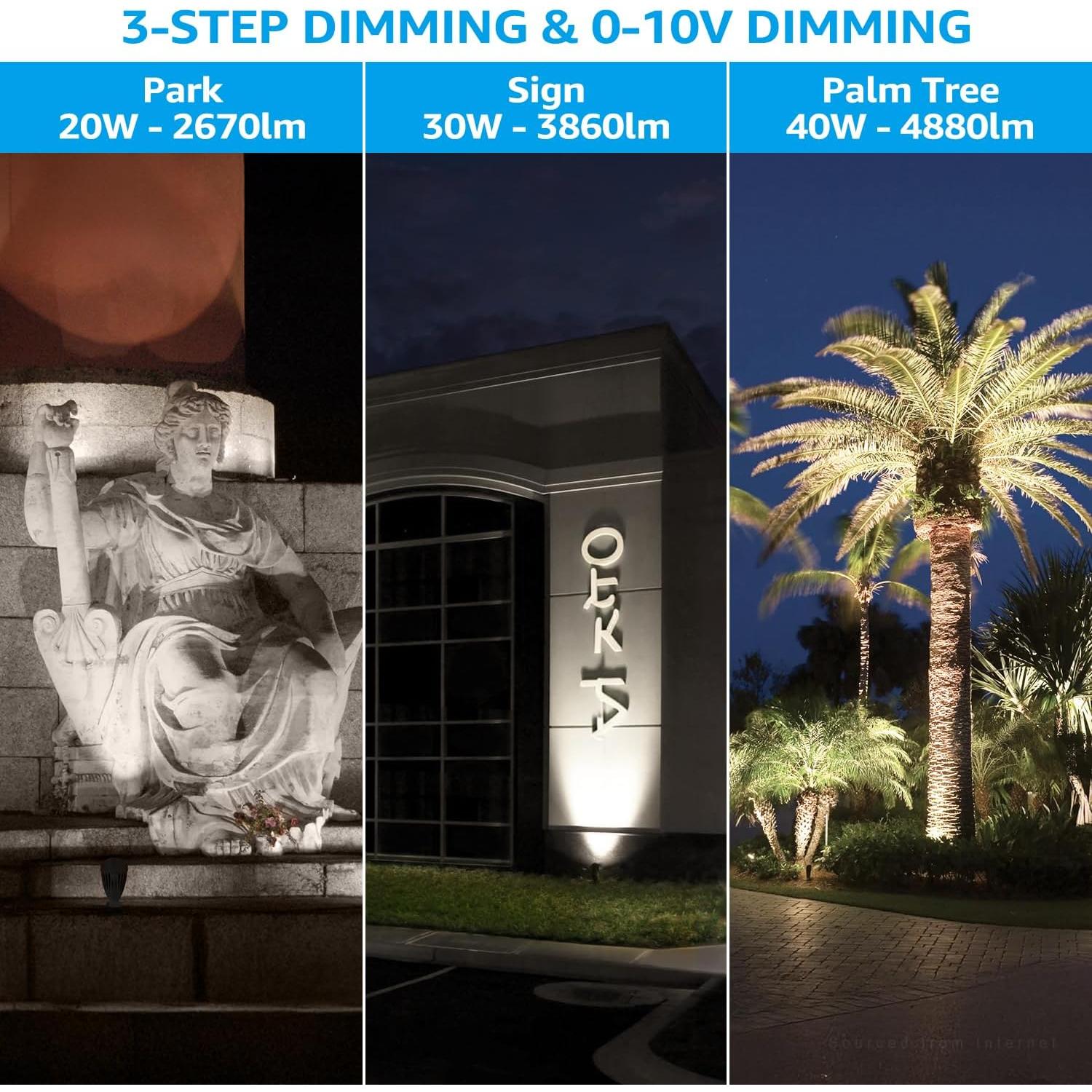 Lámpara de Inundación LED LEONLITE 40W 4880LM 3CCT Impermeable