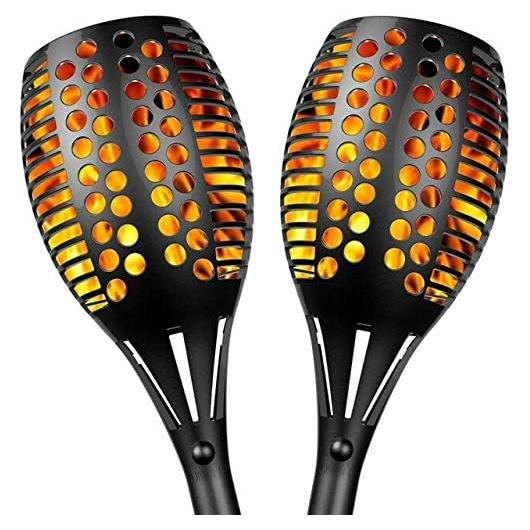 Luces Solares de Antorchas LED Sunlitec - Paquete de 2, Impermeables