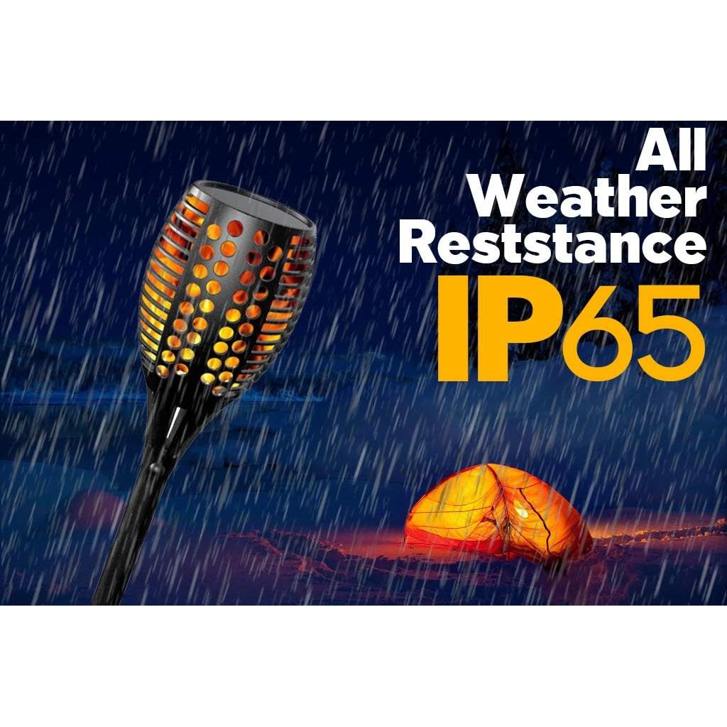 Luces Solares de Antorchas LED Sunlitec - Paquete de 2, Impermeables