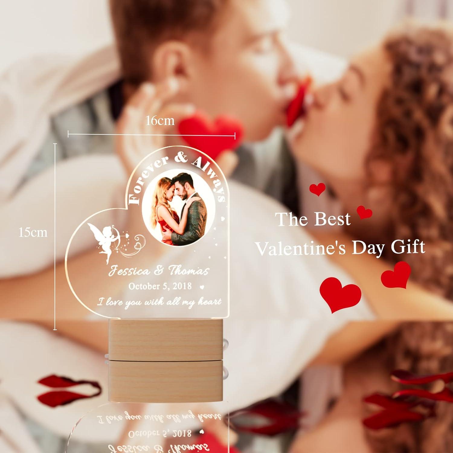 Luz Nocturna Corazón Personalizada Bemaystar 16x15cm