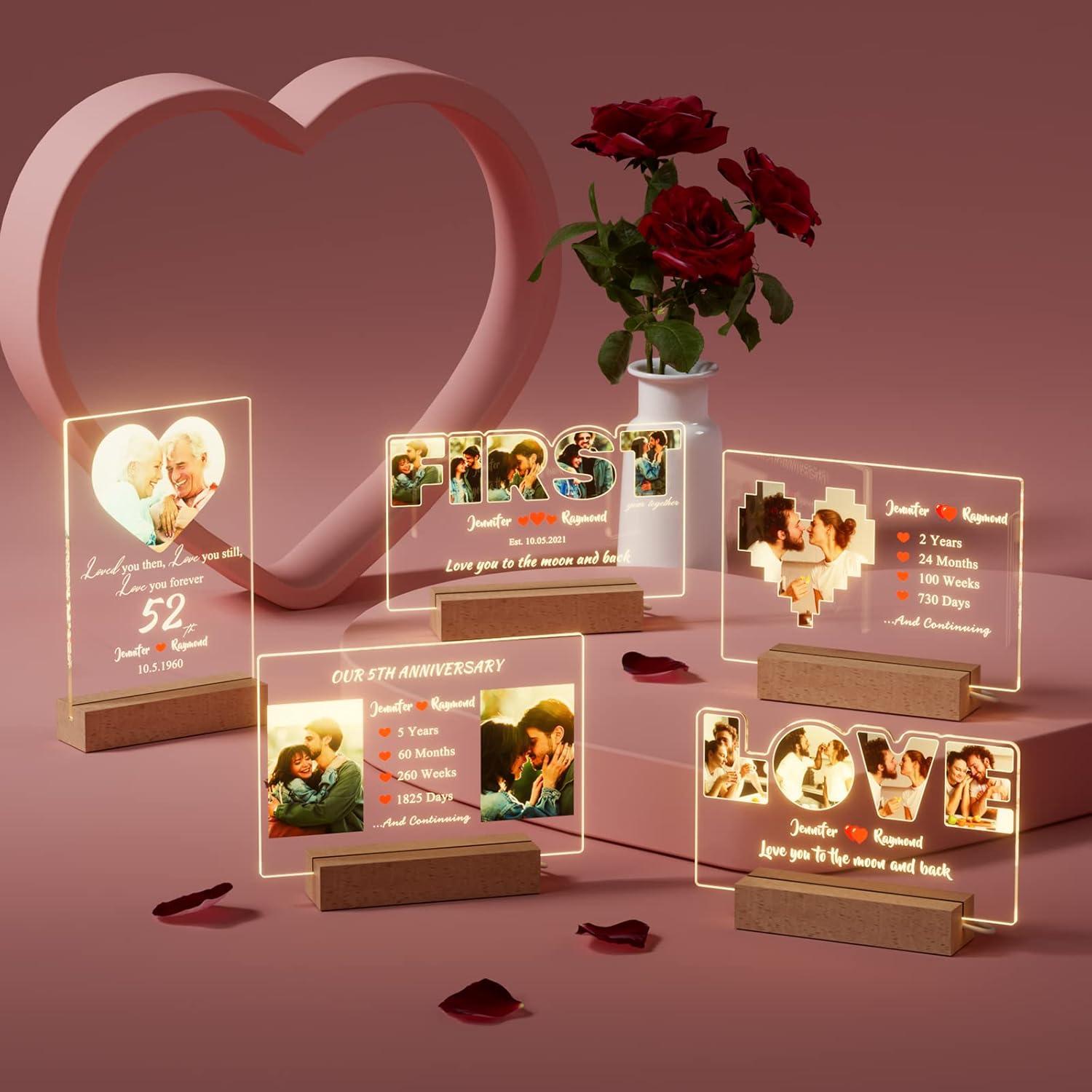 Luz Nocturna Personalizada Bemaystar - Regalo Aniversario 22x15cm