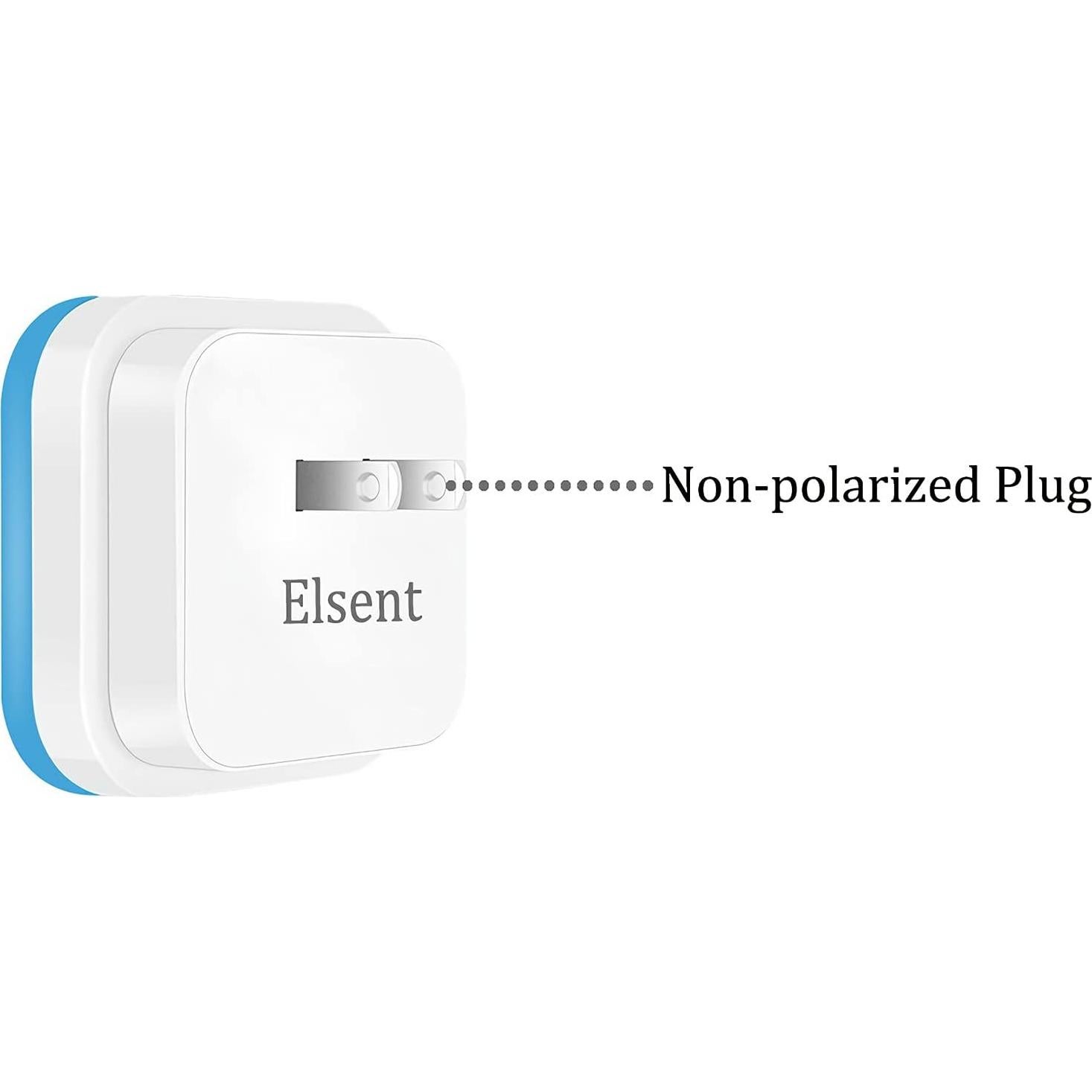 Paquete de 4 Luces Nocturnas LED Azules Elsent con Sensor