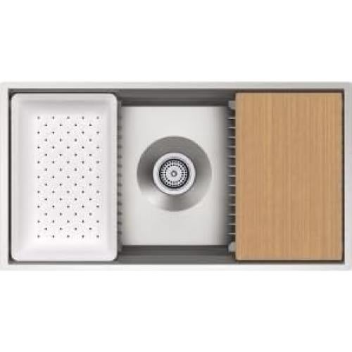 Fregadero de Acero Inoxidable KOHLER Prolific 83.82 cm con Accesorios