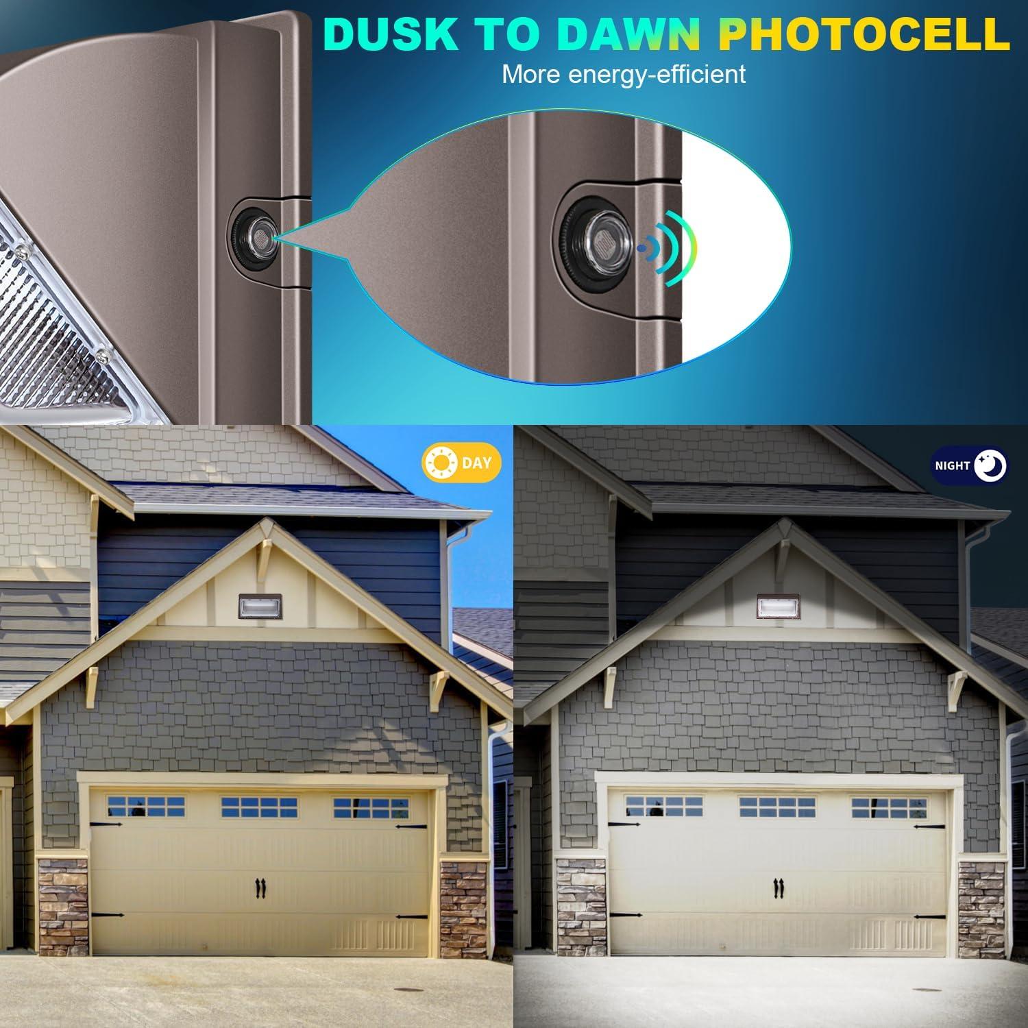 Luz de Pared LED 120W Ezon con Fotocélula 15840LM IP65