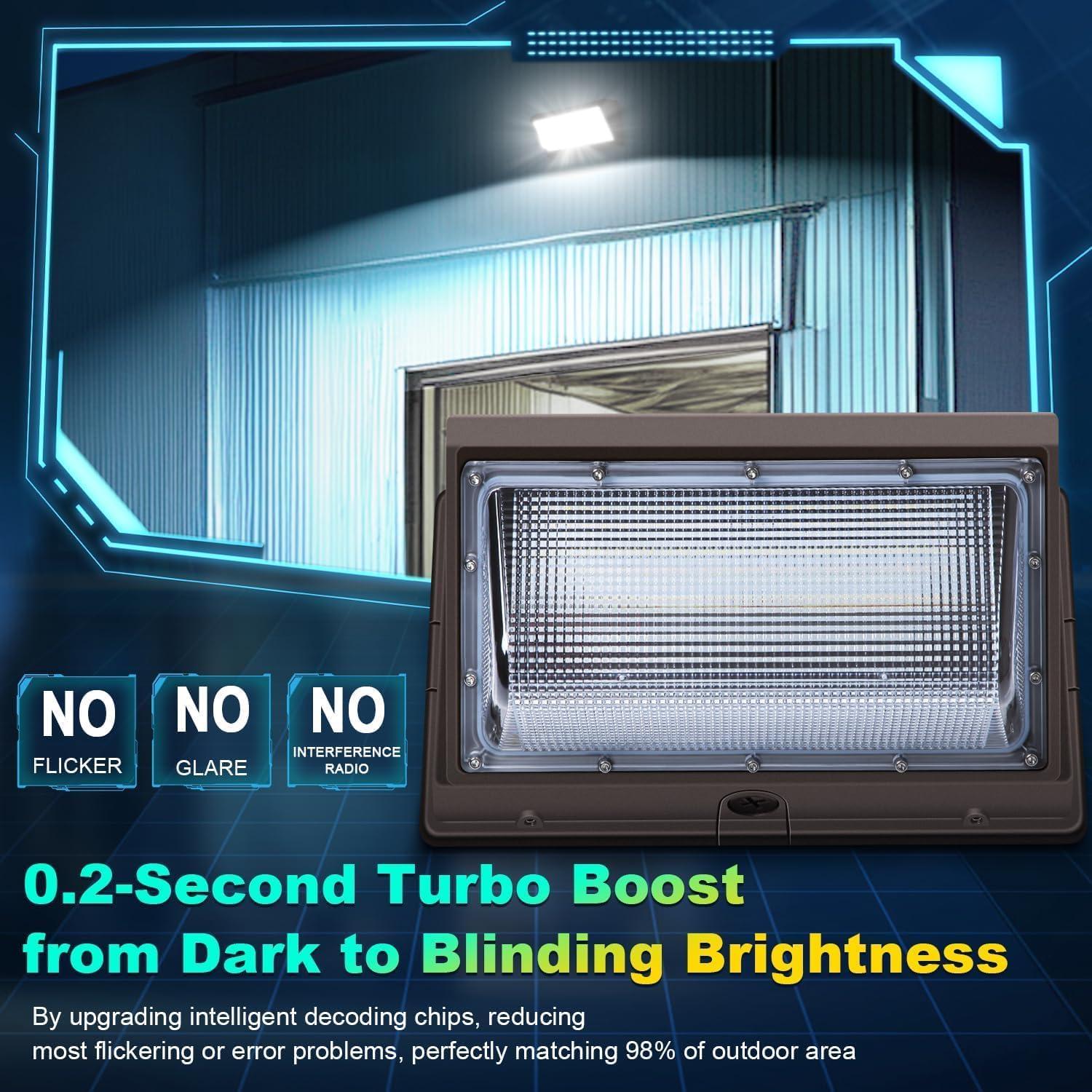 Luz de Pared LED 120W Ezon con Fotocélula 15840LM IP65