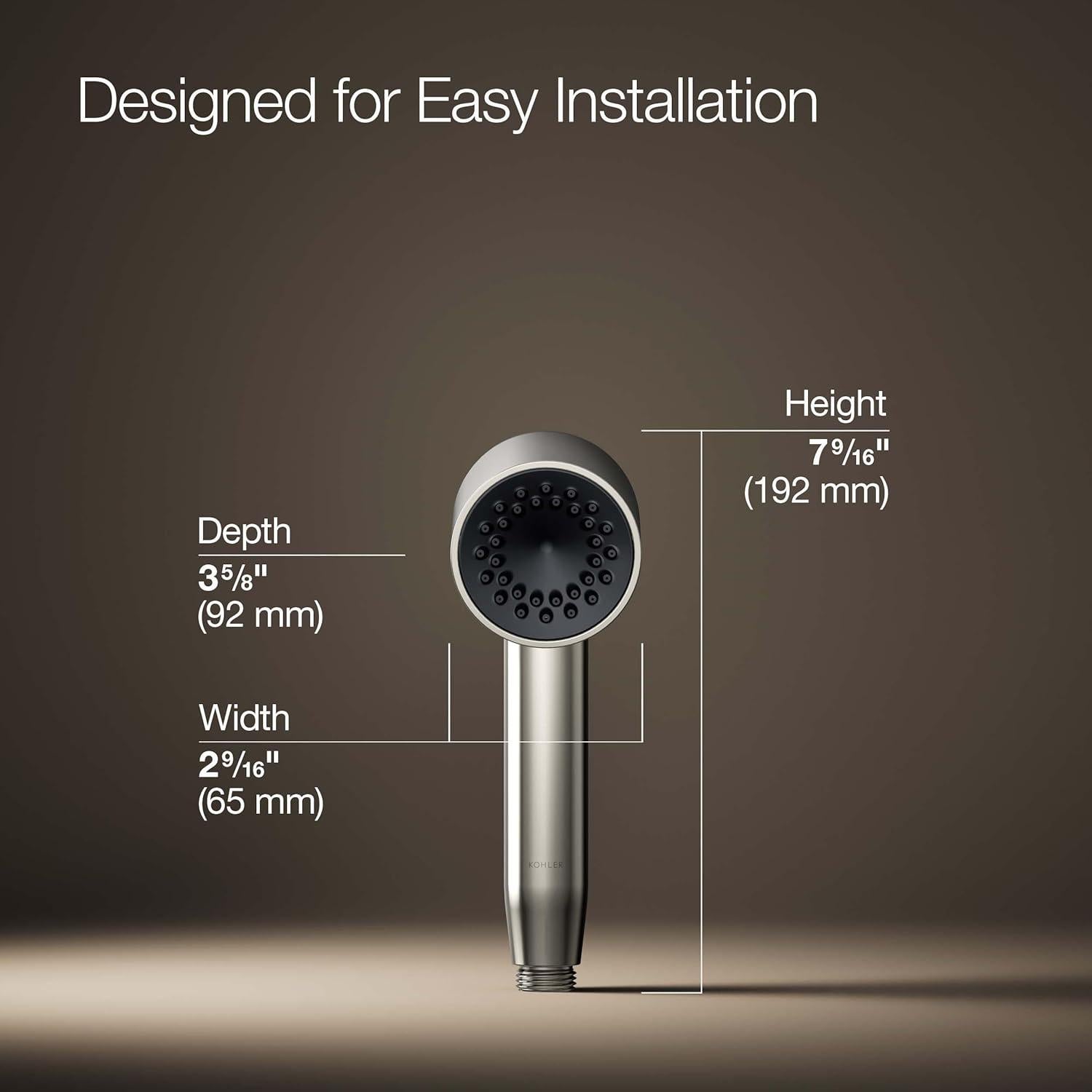 Ducha de Mano KOHLER 26286-SN Níquel Pulido 9.5 L/min