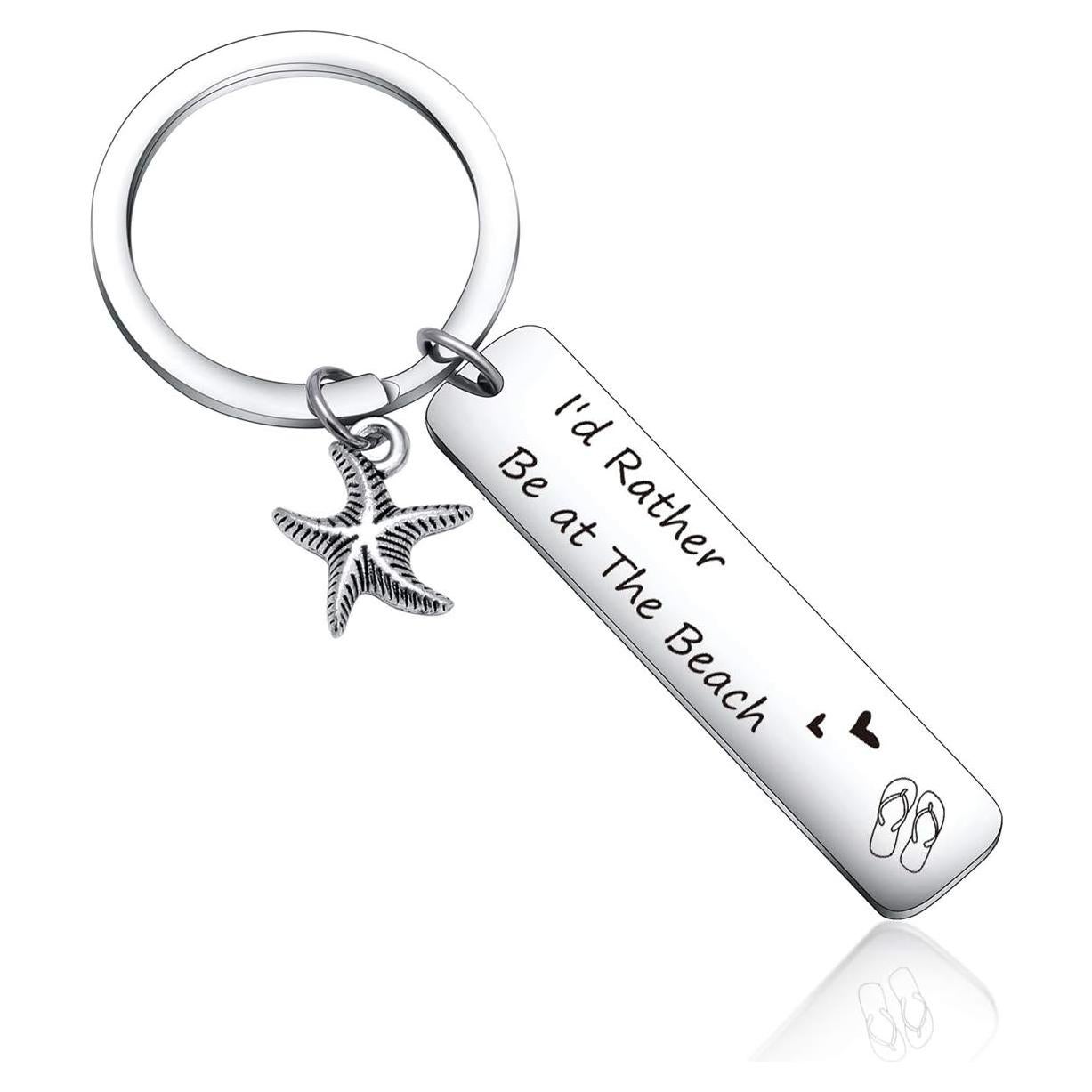 Llave de Playa Llaveros de Acero Inoxidable Keytells