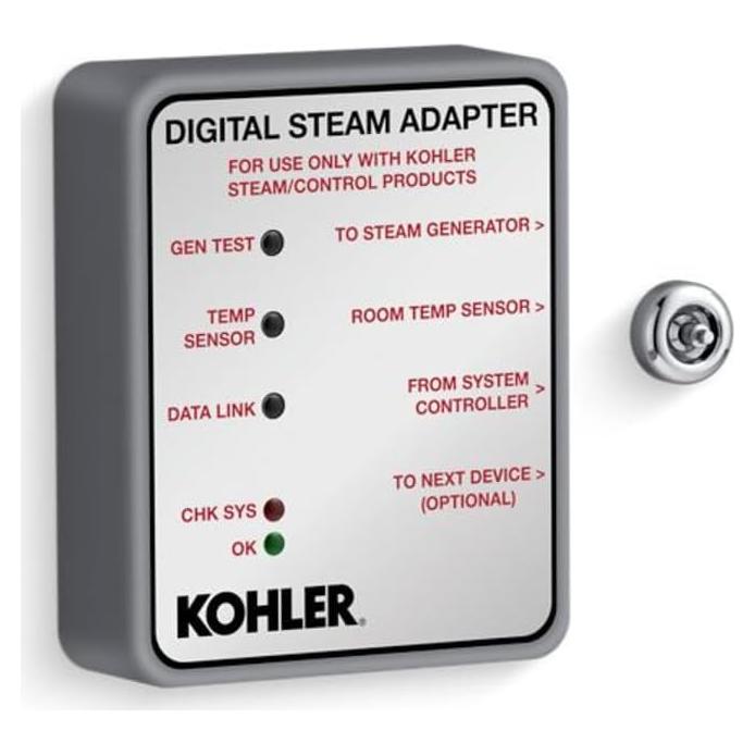 Adaptador de Vapor Digital Kohler Invigoration - Cromo Pulido