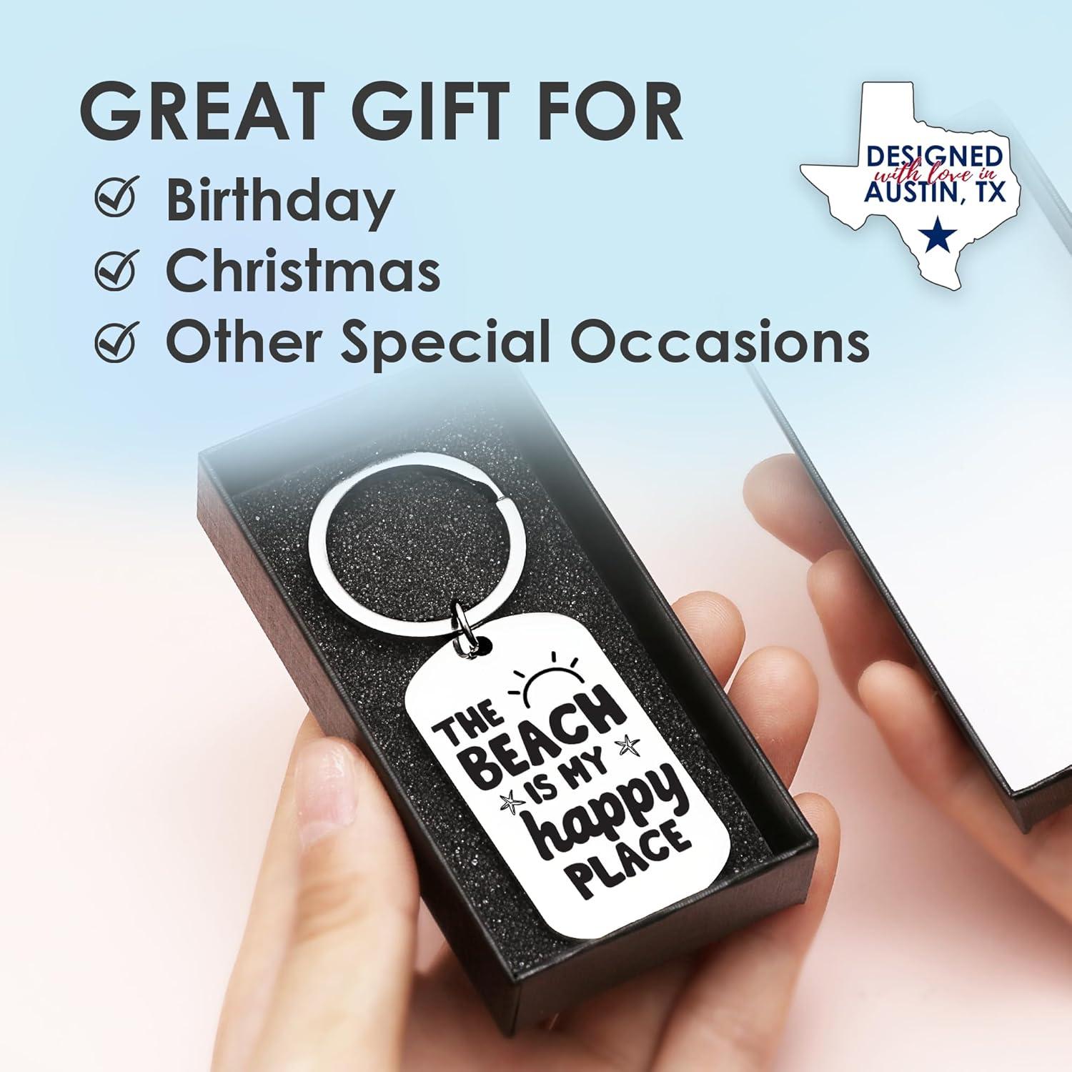 Llavero de Playa Rosa Vila Unisex con Grabado Significativo