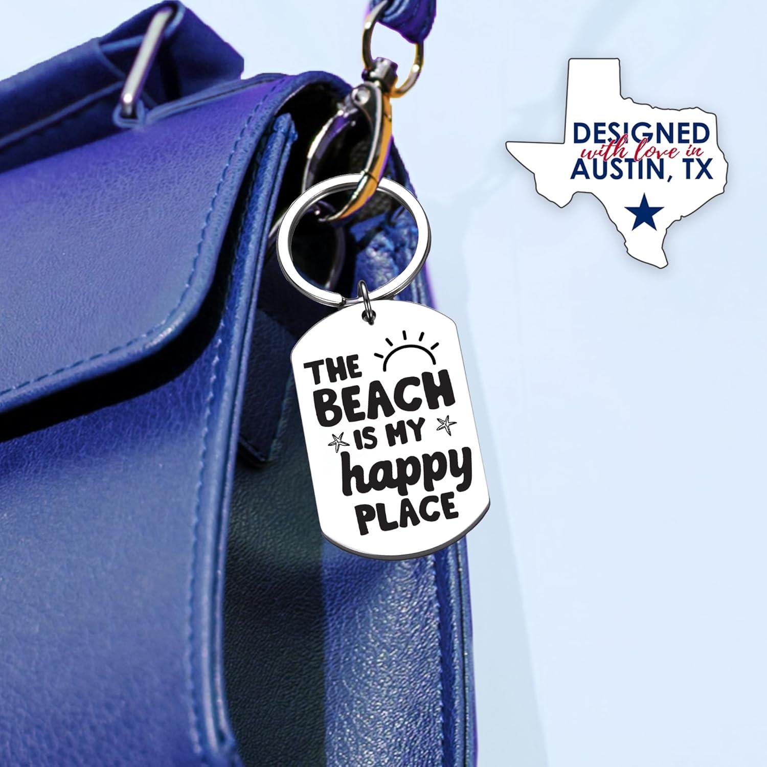 Llavero de Playa Rosa Vila Unisex con Grabado Significativo