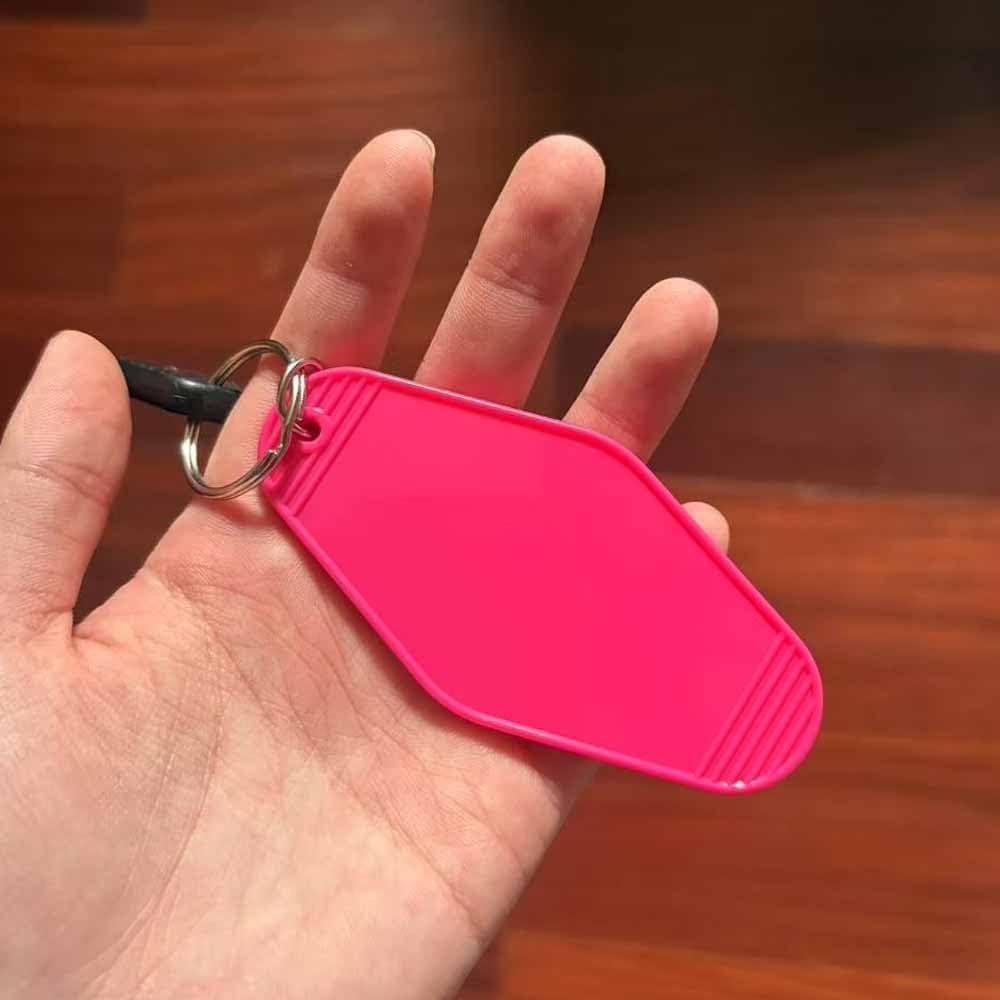 Llave de Motel Vintage Rosa Fucsia - Llavero Casa Playa