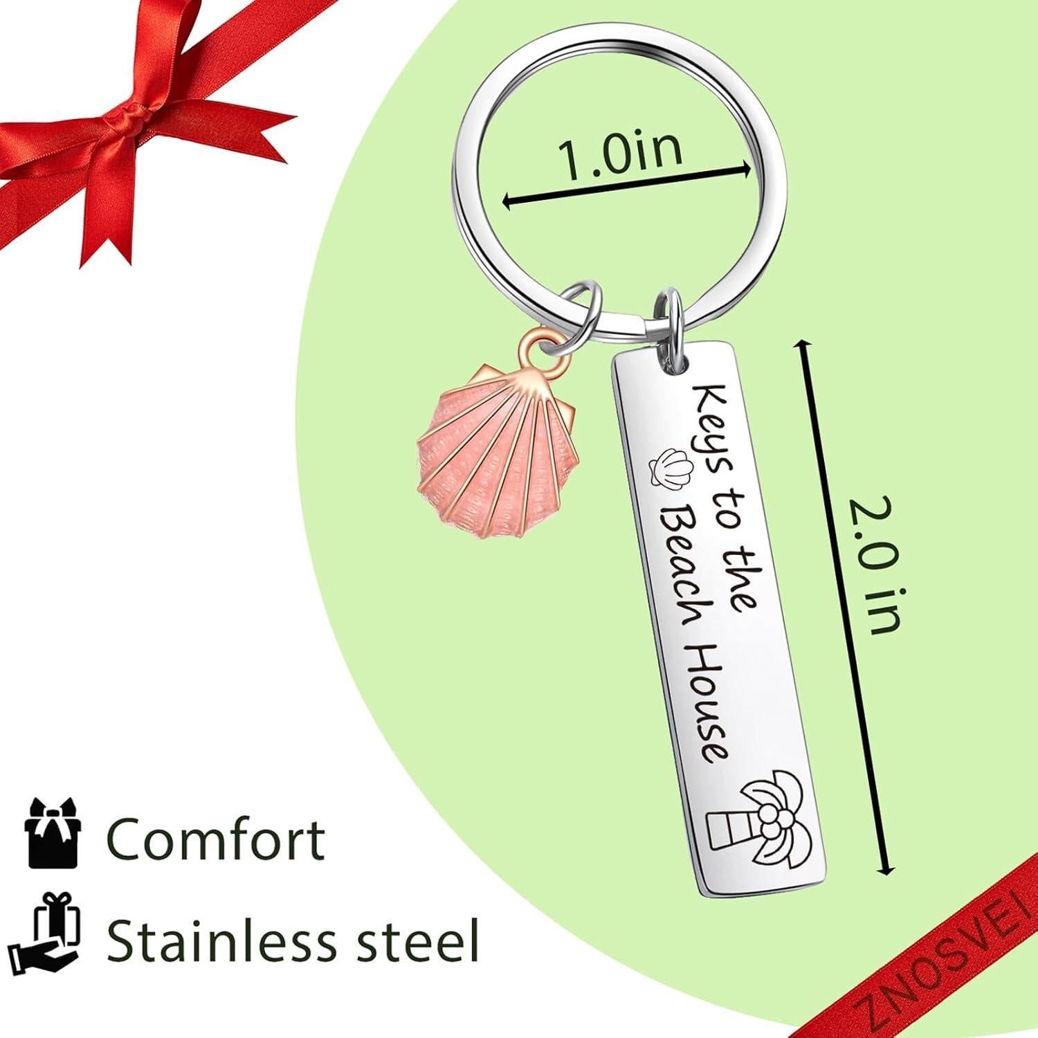 Llavero de Concha ZNOSVEI para Amantes de la Playa