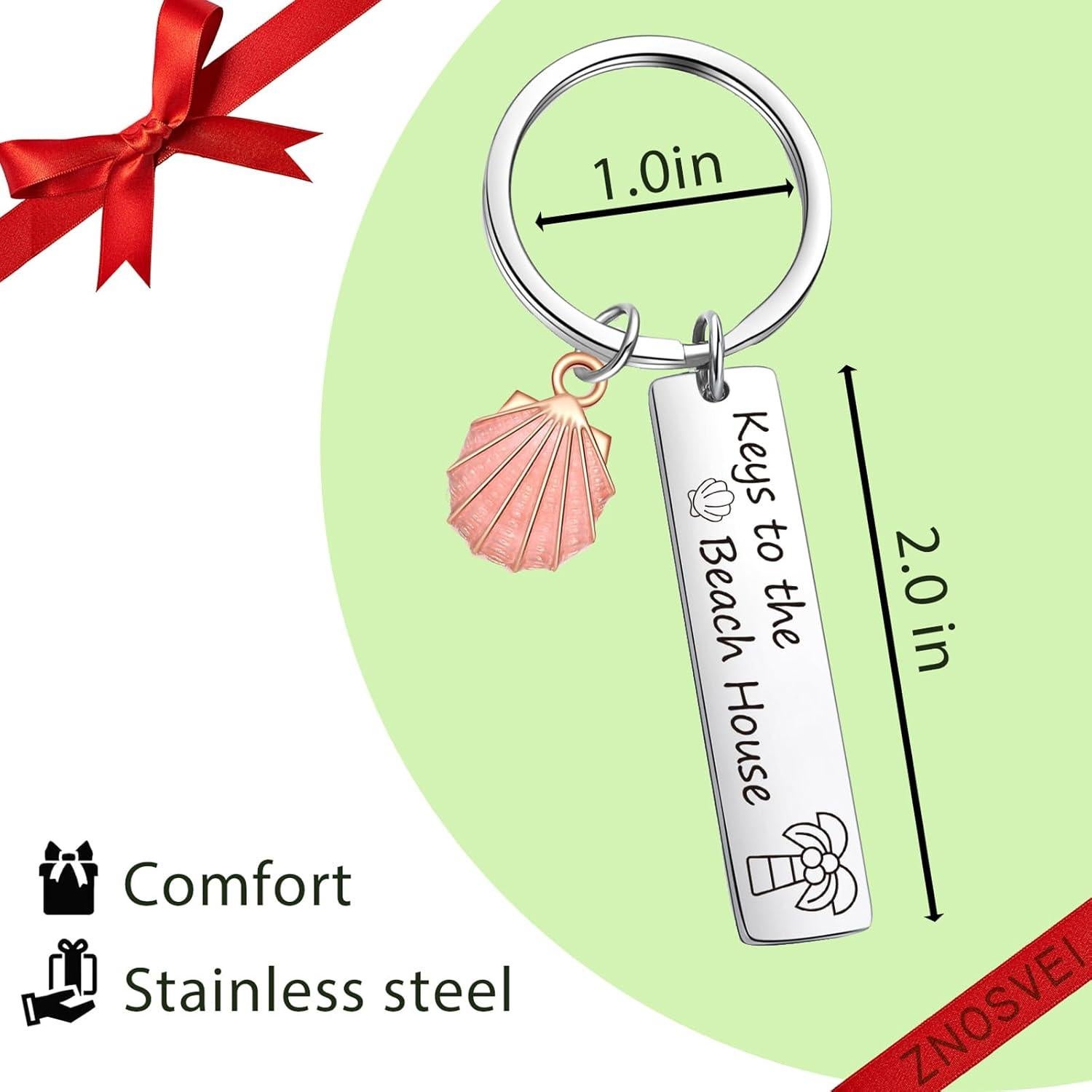 Llavero de Playa ZNOSVEI en Acero Inoxidable - Regalo Ideal