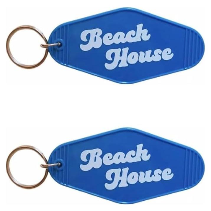 Llavero Casa de Playa 2 Pcs Plástico 4.57x11.43 cm