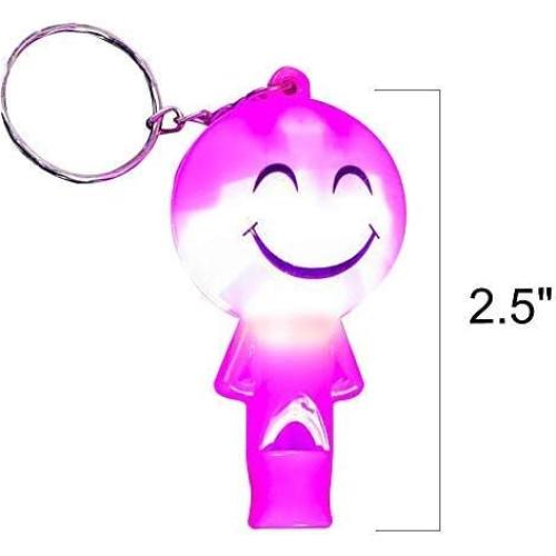 Set de 12 Llavero Iluminado ArtCreativity con Silbato LED