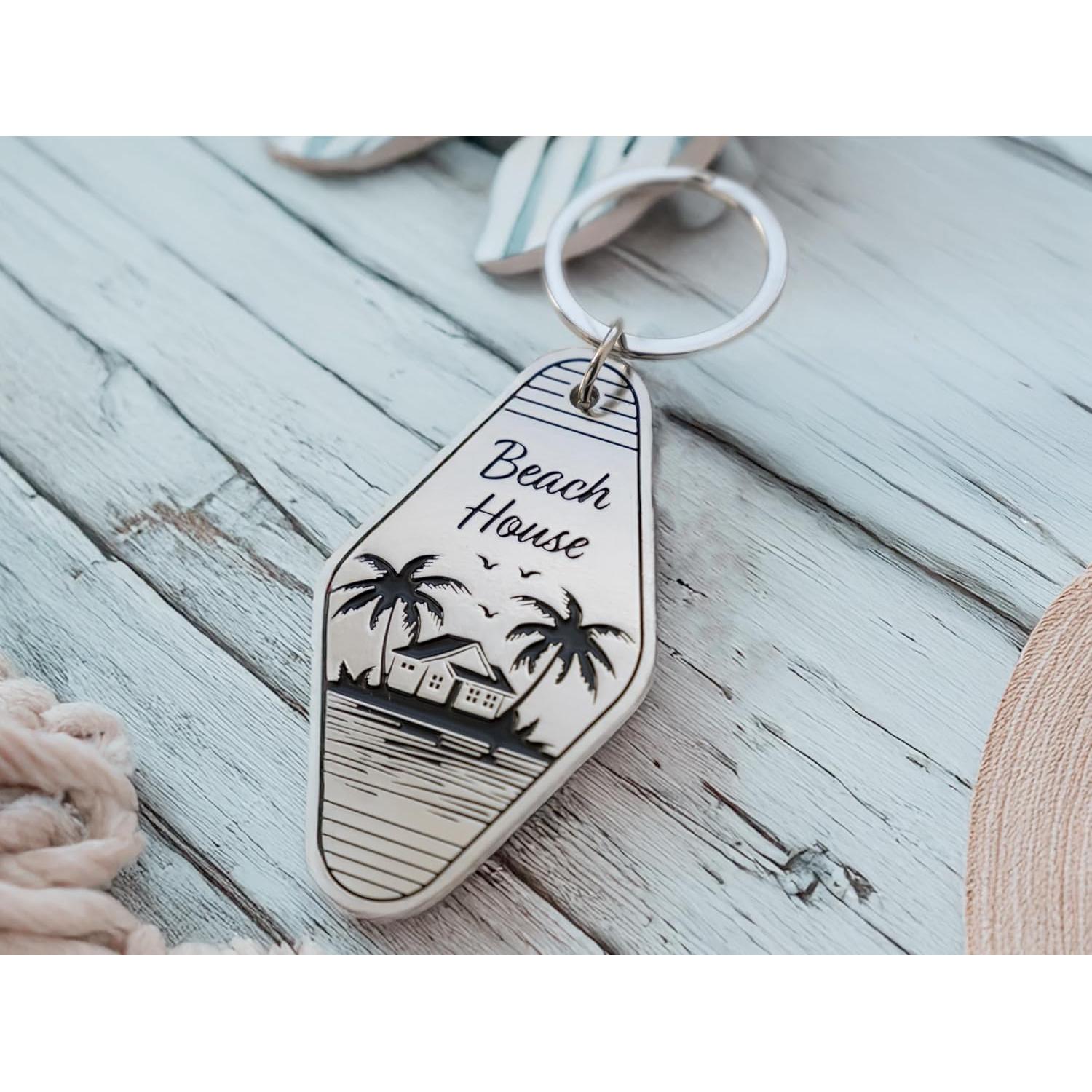 Llave de metal retro para casa de vacaciones - 7.62 cm