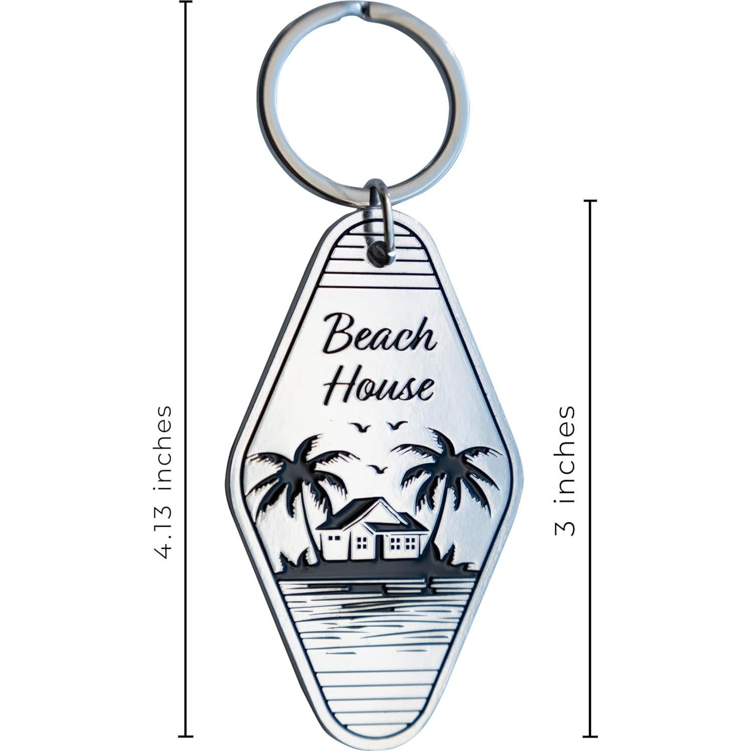 Llave de metal retro para casa de vacaciones - 7.62 cm