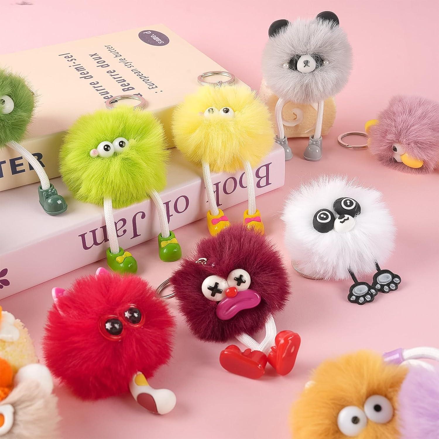 Llaveros de Peluche AMZFAVOR para Niños 24 Pcs Animales
