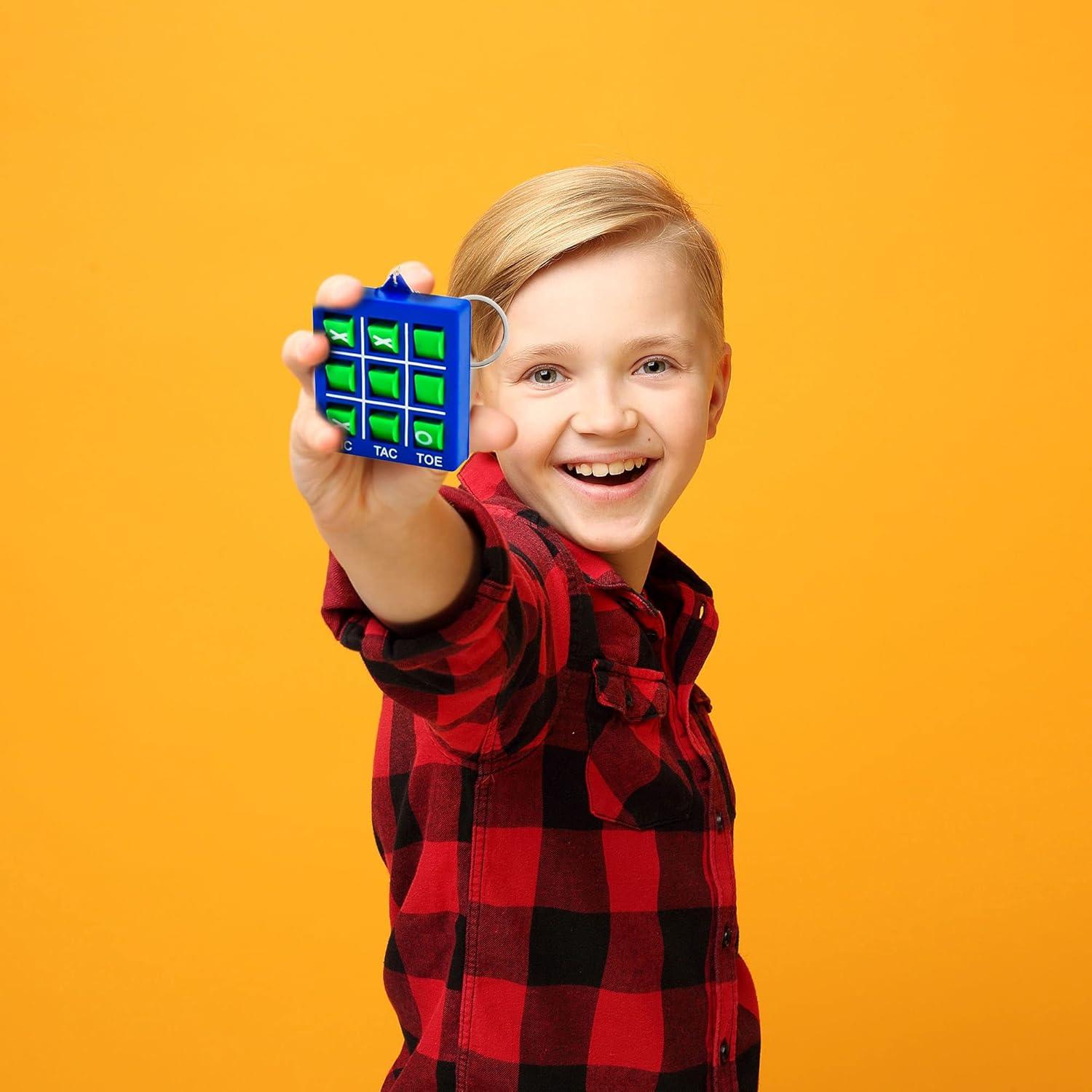 24 Llaveros Tres en Raya Haconba Mini Juego Portátil