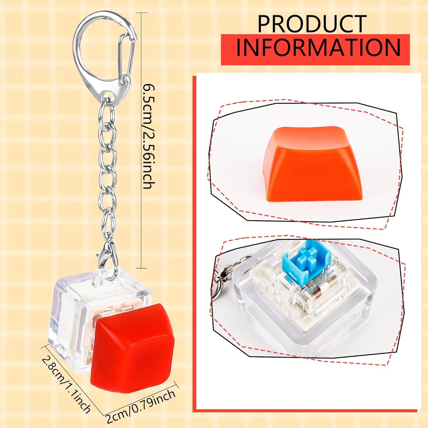 18 Llaveros Teclado Clicker Multicolor Hoarost - Juguetes Divertidos