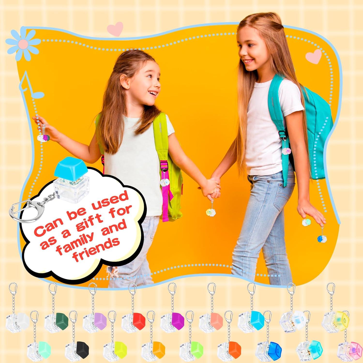 18 Llaveros Teclado Clicker Multicolor Hoarost - Juguetes Divertidos